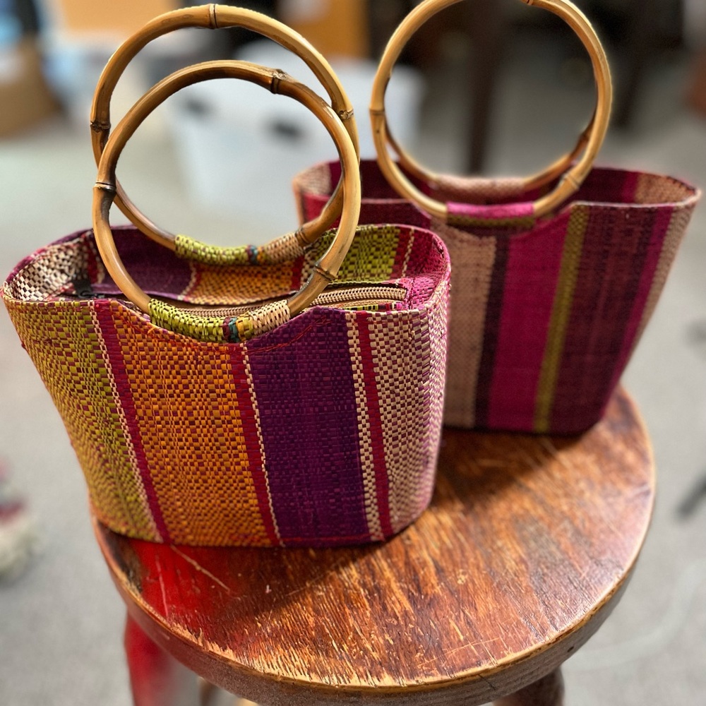 Handwoven Multicolored Mini Bag Set